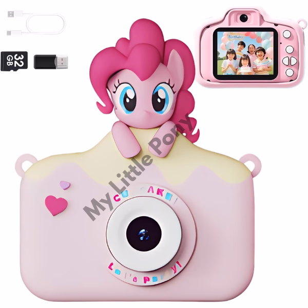 My Little Pony Pinkie Pie Kids Camera – Selfie Camera with 1080P Video and MP3 Player