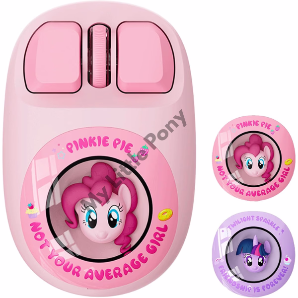 My Little Pony Pinkie Pie Wireless Mouse – 3D Silent Click, Dual-Mode