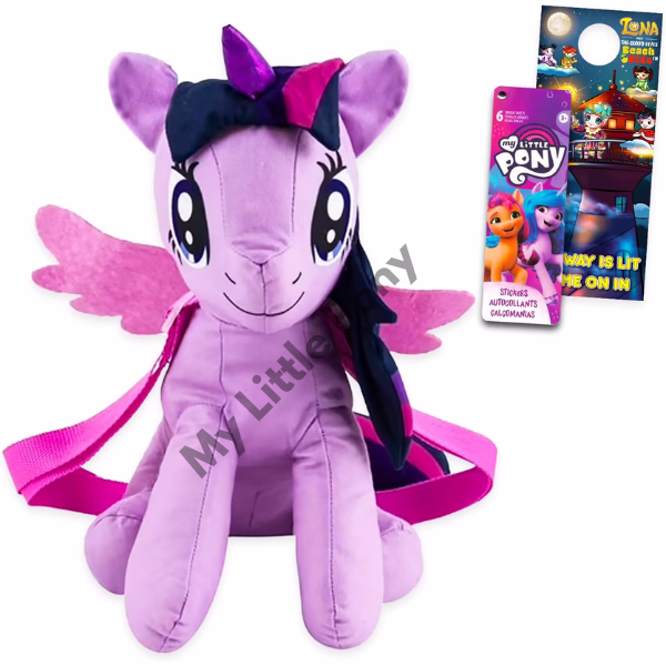 My Little Pony Plush Backpack Set 16 with Straps & Accessories