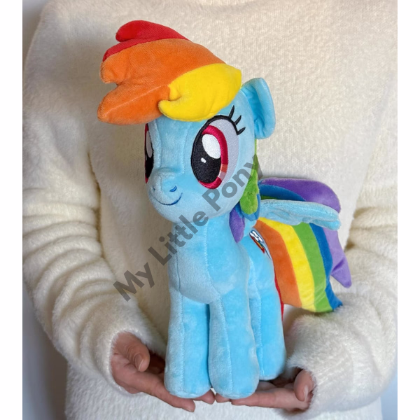 My Little Pony Stuffed Toy – Rainbow Dash 12-Inch Plush, Soft & Cuddly Collectible for Kids