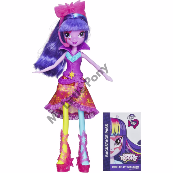 My Little Pony Toy Rainbow Rocks Twilight Sparkle Doll – Equestria Girls Neon Edition