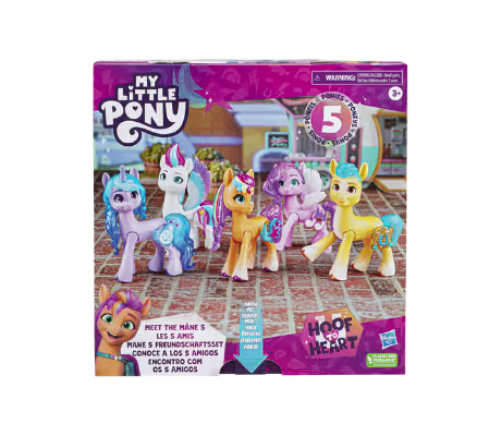 My Little Pony Toys Meet Mane five character figure collection inspired by Make Your Mark series